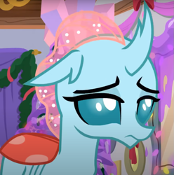 Size: 771x777 | Tagged: safe, screencap, ocellus, changedling, changeling, g4, the hearth's warming club, cropped, cute, diaocelles, female, sad, sadorable, solo