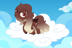 Size: 1280x854 | Tagged: safe, artist:katelynleeann42, oc, oc only, pegasus, pony, base used, cloud, female, mare, on a cloud, sky, solo, standing on a cloud