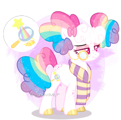 Size: 2021x2003 | Tagged: safe, artist:darkjillmlp123, oc, oc only, earth pony, pony, clothes, female, high res, mare, monocle, scarf, simple background, solo, striped scarf, transparent background
