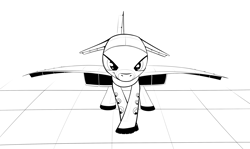 Size: 2185x1303 | Tagged: artist needed, safe, oc, oc only, original species, plane pony, crossed hooves, cute, digital art, floppy ears, looking at you, male, ocbetes, plane, simple background, solo, spread wings, stance, tu-144, tupolev tu-144, white background, wings