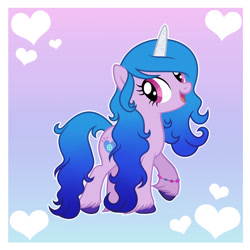 Size: 1280x1280 | Tagged: safe, artist:cindystarlight, izzy moonbow, pony, unicorn, g4, g5, g5 to g4, generation leap, solo