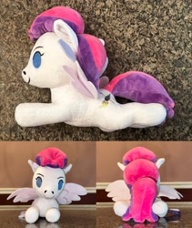Size: 3044x3600 | Tagged: safe, oc, oc:blank canvas, pegasus, pony, bronycon, bronycon 2018, bronycon 2019, high res, irl, lying down, multiple views, photo, plushie, prone, spread wings, wings