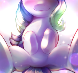 Size: 2063x1942 | Tagged: safe, artist:kurogewapony, starlight glimmer, pony, unicorn, g4, abstract background, close-up, cute, female, glimmerbetes, hooves to the chest, looking at you, mare, smiling, smiling at you, solo, sparkles