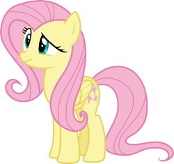 Size: 3192x3000 | Tagged: safe, artist:cloudy glow, fluttershy, pegasus, pony, g4, stare master, .ai available, confluttershy, confused, female, folded wings, high res, mare, simple background, solo, transparent background, vector, wings