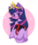 Size: 1507x1767 | Tagged: safe, artist:belkaart0w0, twilight sparkle, pony, unicorn, g4, blushing, book, cheek fluff, chest fluff, crown, cute, female, jewelry, mare, regalia, solo, twiabetes, unicorn twilight