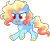 Size: 2071x1711 | Tagged: safe, artist:kurosawakuro, oc, pegasus, pony, colored hooves, colt, foal, magical lesbian spawn, male, offspring, orange eyes, parent:rainbow dash, parent:vapor trail, parents:vapordash, pegasus oc, running, simple background, solo, transparent background