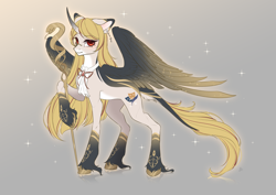 Size: 4961x3508 | Tagged: safe, artist:mian1205, oc, oc only, alicorn, pony, alicorn oc, horn, solo, wings