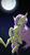 Size: 1300x2311 | Tagged: safe, artist:coreboot, fluttershy, bat pony, semi-anthro, g4, arm hooves, bat ponified, chest fluff, female, flutterbat, mare, moon, night, race swap, solo, tree