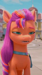 Size: 400x715 | Tagged: safe, screencap, sunny starscout, earth pony, pony, g5, growing pains, my little pony: make your mark, my little pony: make your mark chapter 2, spoiler:my little pony: make your mark chapter 2, spoiler:mymc02e02, animated, cropped, female, gif, i watch it for the ears, mane stripe sunny, mare, solo