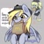 Size: 1000x1000 | Tagged: safe, artist:sugarpersonlove, derpy hooves, pegasus, pony, bag, blushing, clothes, cute, daaaaaaaaaaaw, derpabetes, fast food, female, floating heart, food, gray background, happy, hat, heart, mare, mcdonald's, mouth hold, paper bag, simple background, smiling, solo, speech, speech bubble, spread wings, standing on two hooves, talking, uniform, wings, working
