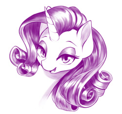 Size: 1475x1378 | Tagged: safe, artist:dstears, rarity, pony, unicorn, g4, simple background, sketch, white background