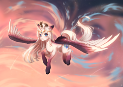 Size: 3508x2480 | Tagged: safe, artist:mian1205, oc, oc only, alicorn, pony, alicorn oc, high res, horn, solo, wings