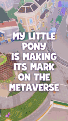Size: 608x1080 | Tagged: safe, hitch trailblazer, izzy moonbow, pipp petals, sunny starscout, zipp storm, earth pony, pegasus, pony, unicorn, g5, my little pony: make your mark, official, animated, mane five, maretime bay, my little pony logo, my little pony: visit maretime bay, roblox, sound, video game, webm