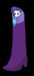 Size: 258x565 | Tagged: safe, rarity, human, equestria girls, g4, black background, boot, meme, not salmon, simple background, wat, wtf