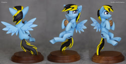 Size: 3168x1625 | Tagged: safe, artist:h1ppezz, oc, oc:dawny, pegasus, pony, craft, irl, photo, sculpture, solo