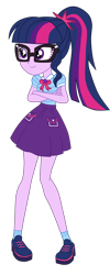 Size: 1600x3985 | Tagged: safe, artist:gmaplay, sci-twi, twilight sparkle, human, equestria girls, equestria girls series, g4, clothes, sci-twi skirt, simple background, skirt, solo, transparent background, vector