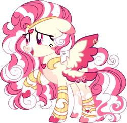 Size: 2655x2565 | Tagged: safe, artist:kurosawakuro, oc, oc only, pegasus, pony, seraph, base used, female, high res, magical lesbian spawn, mare, multiple wings, offspring, parent:fluttershy, parent:princess cadance, simple background, solo, transparent background