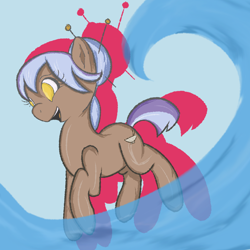 Size: 1634x1634 | Tagged: safe, artist:botckap, oc, oc:chopstick, earth pony, pony, solo, water, wave