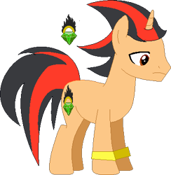 Size: 399x408 | Tagged: safe, artist:selenaede, artist:victorfazbear, pony, unicorn, barely pony related, base used, crossover, cutie mark, male, ponified, shadow the hedgehog, simple background, solo, sonic the hedgehog (series), transparent background