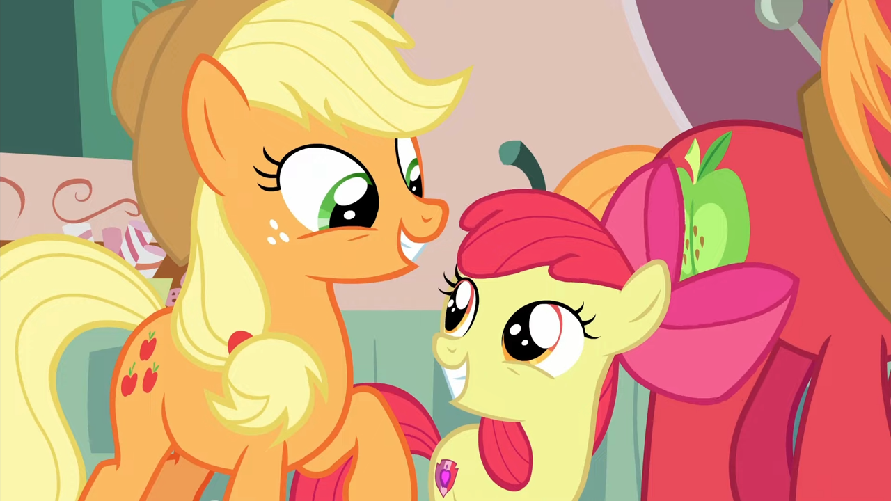 #2940288 - safe, screencap, apple bloom, applejack, big macintosh ...