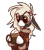 Size: 883x1006 | Tagged: safe, artist:fenixdust, oc, oc only, oc:pepper, donkey, clothes, coffee, cute, female, freckles, jacket, pumpkin spice, simple background, solo, tongue out, transparent background