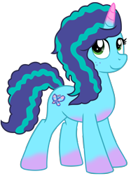 Size: 4742x6339 | Tagged: safe, artist:ejlightning007arts, misty brightdawn, butterfly, pony, unicorn, g4, g5, spoiler:g5, cute, emotional, fake cutie mark, female, freckles, g5 to g4, generation leap, mare, mistybetes, simple background, smiling, solo, transparent background, vector