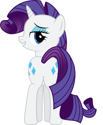 Size: 7829x9483 | Tagged: safe, artist:mrcabezon, rarity, pony, unicorn, g4, absurd resolution, bedroom eyes, both cutie marks, butt, clothes, featureless crotch, female, looking back, plot, rearity, show accurate, simple background, solo, transparent background, vector