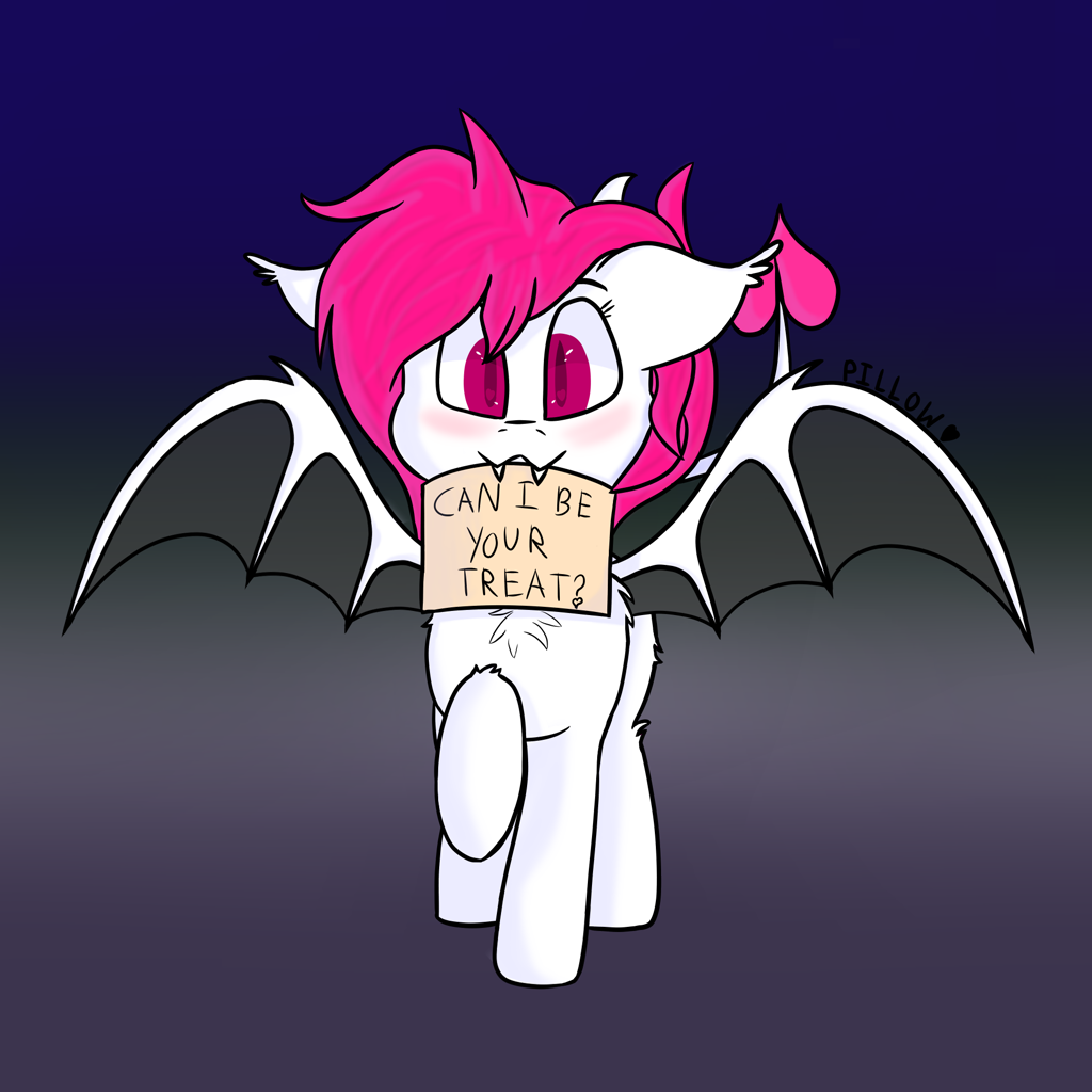 #2957986 - safe, artist:pillow, oc, oc:suki, pony, succubus, chest <b>fluff</b>, c...