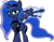 Size: 2647x2054 | Tagged: safe, princess luna, alicorn, pony, g4, /mlp/ tf2 general, awp, dock, female, gun, high res, levitation, magic, mare, rifle, simple background, sniper rifle, solo, tail, team fortress 2, telekinesis, transparent background, weapon