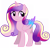 Size: 8000x7657 | Tagged: safe, artist:laszlvfx, artist:mint-light, princess cadance, alicorn, pony, g4, absurd resolution, base used, colored wings, cute, cutedance, female, folded wings, mare, multicolored wings, simple background, smiling, solo, teen princess cadance, teenager, transparent background, wings, younger