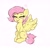 Size: 2138x2049 | Tagged: safe, artist:confetticakez, fluttershy, pegasus, pony, g4, :p, alternate hairstyle, blush sticker, blushing, chest fluff, cute, daaaaaaaaaaaw, eyes closed, female, floating heart, full body, happy, heart, high res, mare, raspberry, short hair, short mane, short tail, shyabetes, simple background, sitting, smiling, solo, spread wings, tail, tongue out, white background, wings
