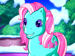 Size: 640x480 | Tagged: safe, screencap, minty, earth pony, pony, a very minty christmas, g3, cute, female, mare, mintabetes, solo
