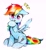 Size: 2335x2511 | Tagged: safe, artist:liaaqila, rainbow dash, pegasus, pony, g4, :p, behaving like a cat, caught, cute, dashabetes, emanata, eye clipping through hair, female, grooming, high res, hoof licking, liaaqila is trying to murder us, liaaqila is trying to murder us with dashabetes, licking, looking at you, mare, no eyebrows, simple background, sitting, solo, spread wings, tongue out, traditional art, white background, wide eyes, wings