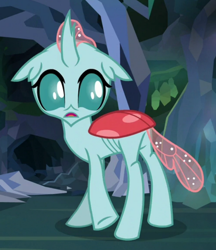 Size: 620x719 | Tagged: safe, screencap, ocellus, changedling, changeling, g4, what lies beneath, butt, cropped, female, looking back, plot, solo