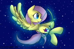 Size: 3000x2000 | Tagged: safe, artist:meotashie, oc, oc only, oc:stardust, pegasus, pony, archer, arrow, bow (weapon), bow and arrow, female, high res, night, pegasus oc, solo, weapon