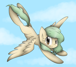 Size: 2600x2300 | Tagged: safe, artist:meotashie, oc, oc only, pegasus, pony, female, flying, high res, pegasus oc, skying, solo