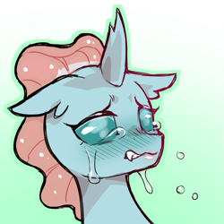 Size: 1159x1159 | Tagged: safe, artist:cold-blooded-twilight, ocellus, changeling, g4, blushing, crying, simple background, solo, transparent background