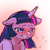 Size: 1159x1159 | Tagged: safe, artist:cold-blooded-twilight, twilight sparkle, pony, unicorn, semi-anthro, g4, blushing, crying, female, floppy ears, mare, simple background, solo, transparent background, unicorn twilight