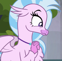 Size: 733x719 | Tagged: safe, screencap, silverstream, classical hippogriff, hippogriff, g4, school daze, season 8, cropped, cute, diastreamies, solo