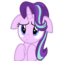 Size: 4600x4581 | Tagged: safe, artist:mrvector, starlight glimmer, pony, unicorn, g4, absurd resolution, cute, female, floppy ears, glimmerbetes, mare, simple background, smiling, solo, transparent background, vector