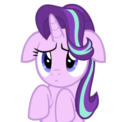 Size: 4600x4581 | Tagged: safe, artist:mrvector, starlight glimmer, pony, unicorn, g4, absurd resolution, cute, female, floppy ears, frown, glimmerbetes, look of betrayal, mare, sad, simple background, solo, transparent background, vector