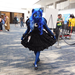Size: 1024x1024 | Tagged: safe, artist:bramble bunny, princess luna, human, anthro, g4, babscon, babscon 2016, clothes, cosplay, costume, irl, irl human, photo
