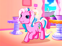 Size: 640x480 | Tagged: safe, screencap, cotton candy (g3), earth pony, pony, a very minty christmas, g3, cute, female, g3 cottoncandybetes, mare, solo