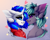 Size: 2061x1668 | Tagged: safe, artist:shinoshai, oc, oc only, oc:karite, oc:techie ellux, alicorn, bat pony, pony, alicorn oc, bat pony oc, bust, commission, duo, horn, looking at each other, looking at someone, wings, ych result