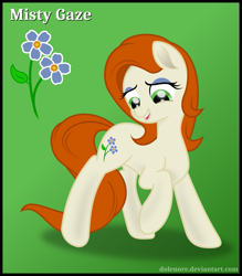 Size: 875x1000 | Tagged: safe, oc, oc only, oc:misty gaze, earth pony, pony, earth pony oc, solo