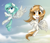 Size: 2700x2300 | Tagged: safe, artist:meotashie, oc, oc only, pegasus, pony, duo, female, high res, pegasus oc