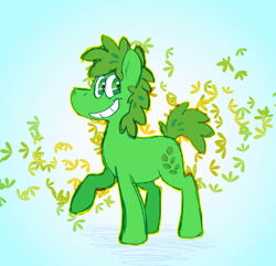 Size: 910x878 | Tagged: safe, artist:samoberg, earth pony, pony, battle for dream island, female, leafy (battle for dream island), mare, ponified, solo