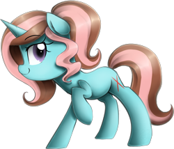 Size: 1754x1498 | Tagged: safe, artist:meotashie, oc, oc only, oc:aurora skye, pony, unicorn, female, horn, simple background, solo, transparent background, unicorn oc