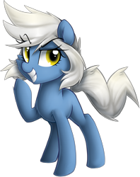 Size: 1624x2052 | Tagged: safe, artist:meotashie, oc, oc only, oc:riptide, earth pony, pony, earth pony oc, female, grin, simple background, smiling, solo, transparent background