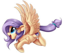 Size: 2000x1680 | Tagged: safe, artist:meotashie, oc, oc only, oc:stardust, pegasus, pony, flying, open mouth, open smile, pegasus oc, simple background, smiling, solo, transparent background